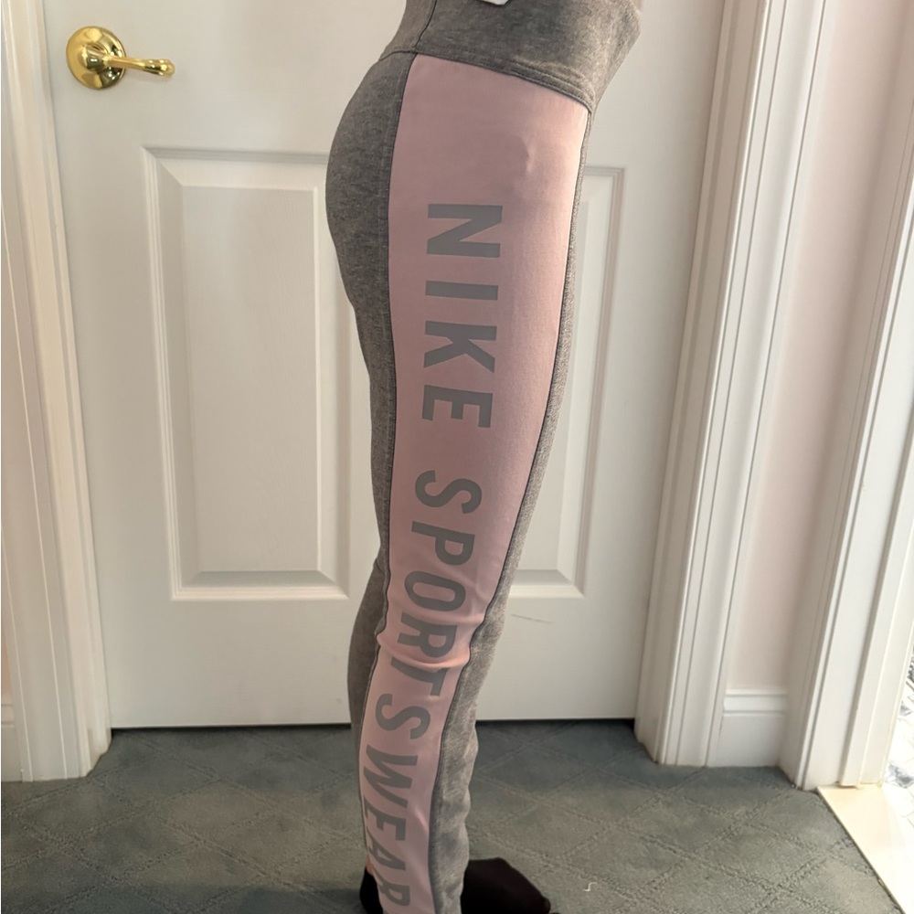 Nike Gray and Pink Joggers
